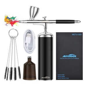 Wireless Airbrush Compressor and Airbrush Gun Rechargeable Dual