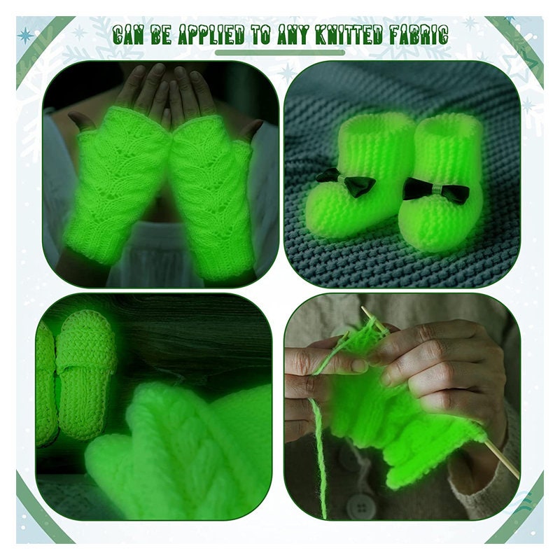 5 Rolls Glow in the Dark Yarn Luminous Knitting Crochet Yarn for Crocheting  DIY Glow Fingering Weight Yarn for DIY Arts Crafts -  Norway