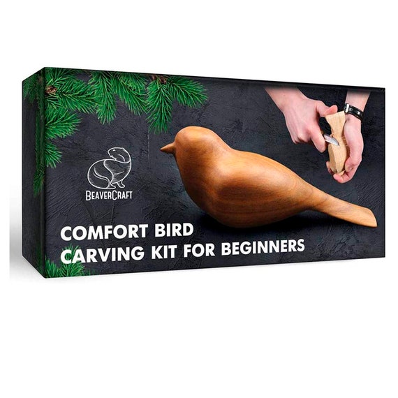 Wood Carving Kit Comfort Bird DIY Complete Starter Whittling Knife