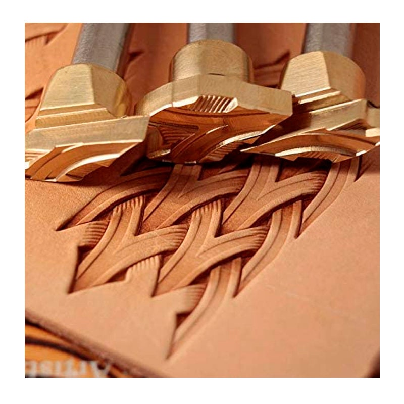 Basket Weave Leather Stamp Tool Stamps Stamping Carving Etsy