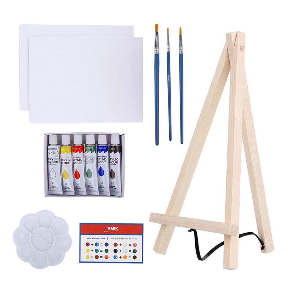 Art Canvas Paint Set Supplies 14piece Mini Canvas Acrylic Etsy