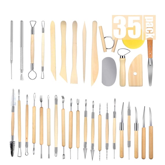 35-pack Clay Tools Sculpting Pottery Tools Polymer Modeling Clay