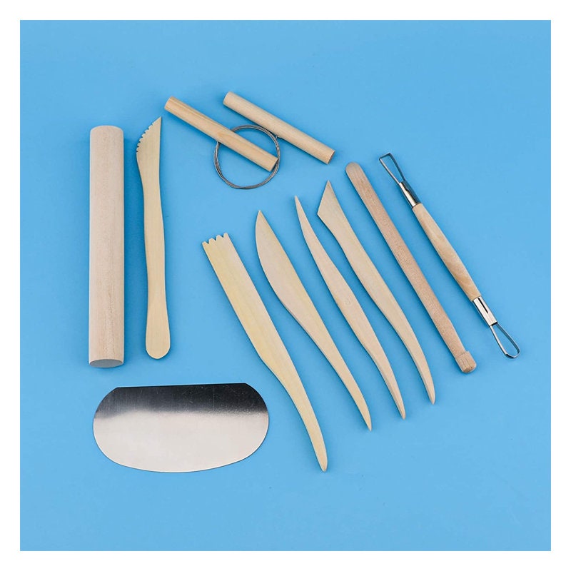 10pcs Pottery Clay Tools Ceramics Polymer Clay Kit Wooden Etsy