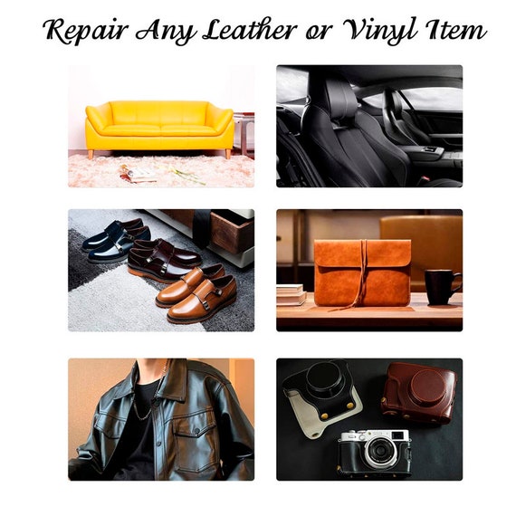 Leather Vinyl Repair Kit, 12 Colors Acrylic Leather Paint for Shoes,  Sneakers, Leather Furniture, Bags, Car Seat, Wallets Leather Scratch Tear  Repair