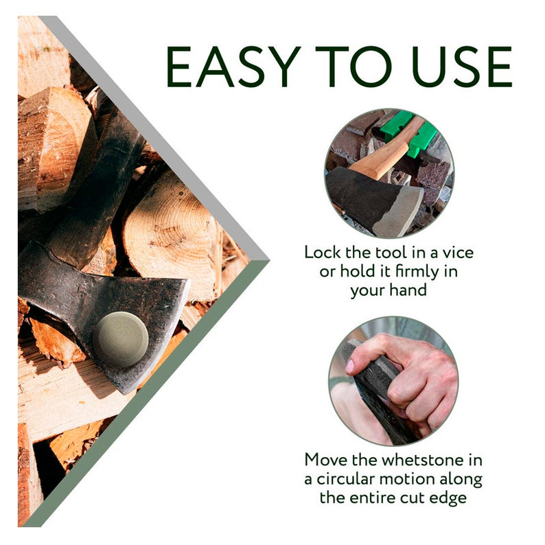 Axe Sharpening Puck and Tool Sharpener Pack of 2 280 & 120 Etsy