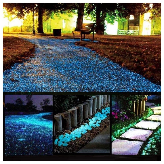Glow Stones Glowing in the Dark Pebbles 150pcs for Walkways Etsy