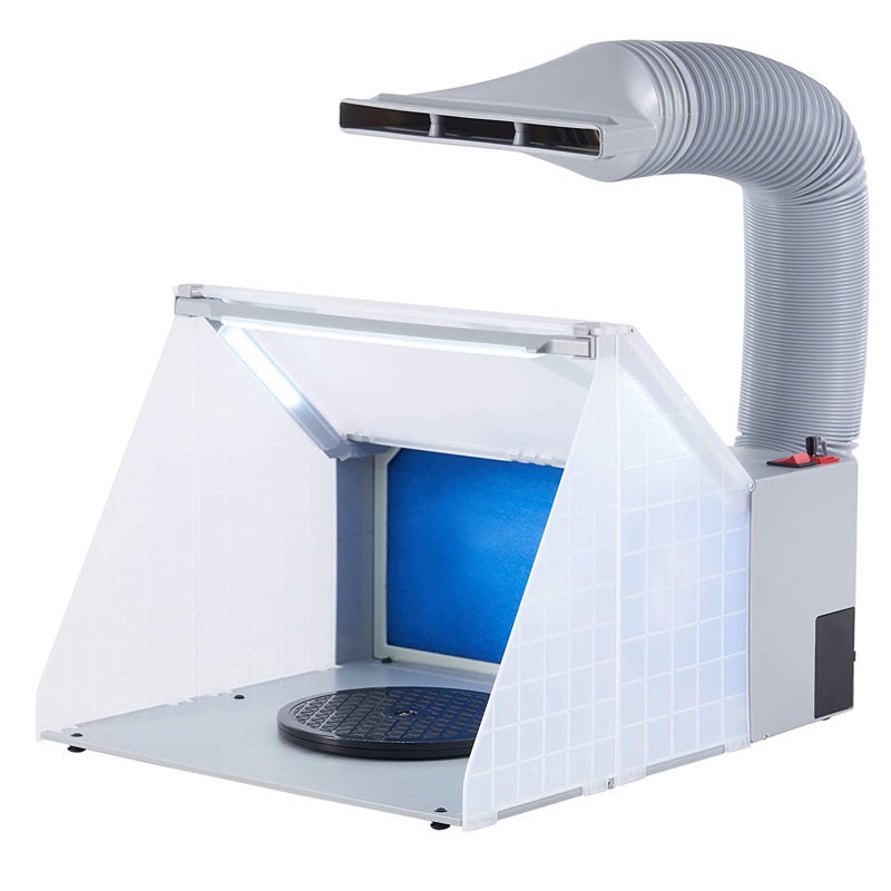 Airbrush Spray Booth with 141 CFM Exhaust Fan, Portable Paint Spray Booth  for Airbrushing with 4