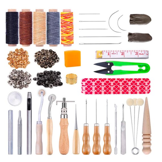 Leather Tooling Kit Leather Working Tools and Supplies With Etsy