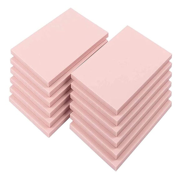12 Pcs 4 X 6 Pink Rubber Carving Blocks Linoleum Block Stamp Making Kit for  Printmaking 