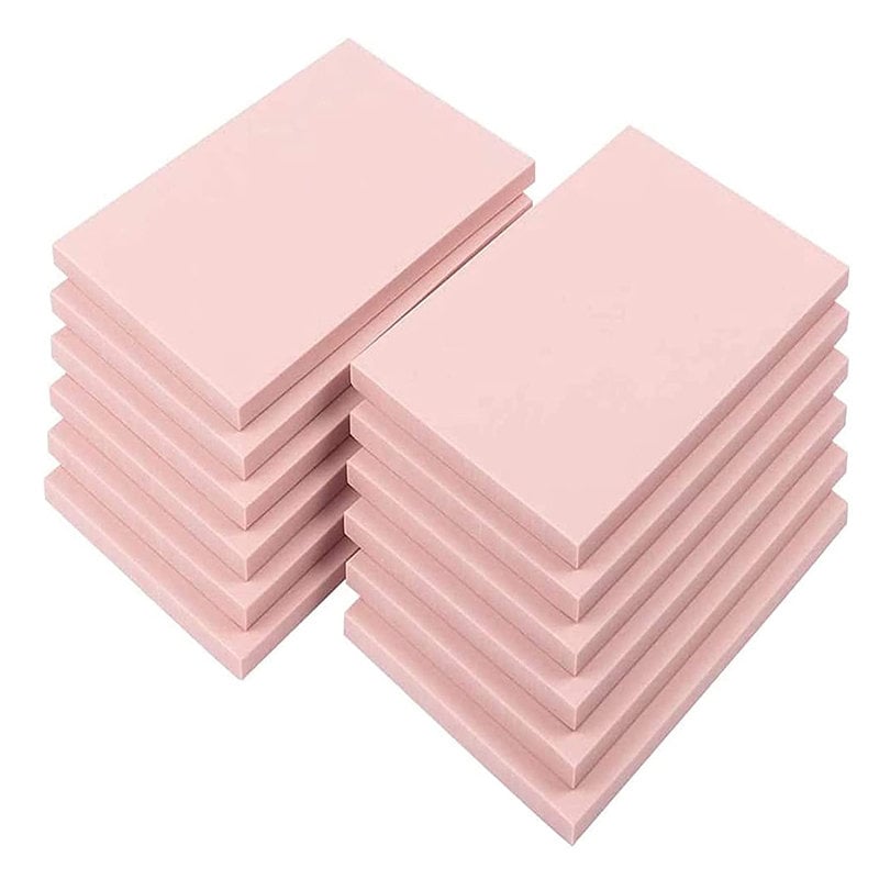 Frienda 24 Pcs Pink Rubber Carving Blocks Linoleum Blocks for Printmaking,  Stamp Making, DIY Crafting, Scrapbook, Painting, Soft and Easy to Carve (2