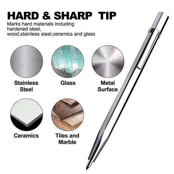 Tungsten Carbide Tip Scribe, Metal Etching Pen Carve Engraver Scriber Tools  for Stainless 