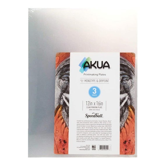 Akua Printmaking Plate Clear Etsy