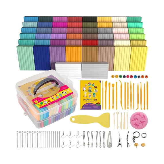 Polymer Clay Kit 30 Colors - Non-Sticky, Non-Toxic Modeling Oven Bake
