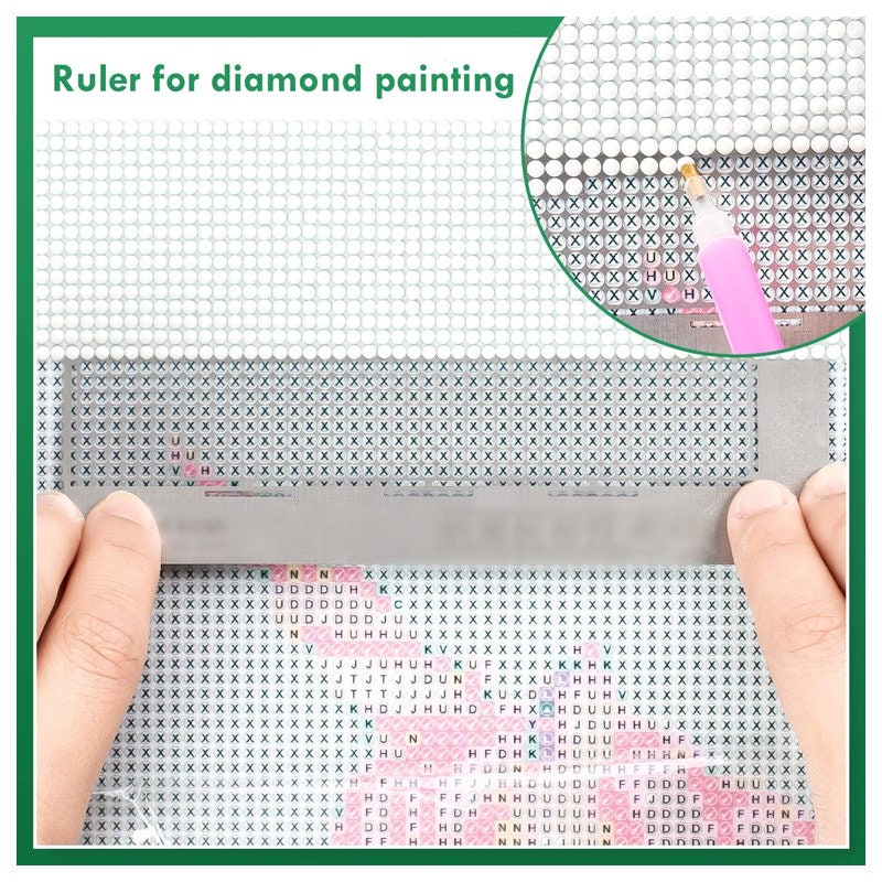 Diamond Painting Ruler Mesh Ruler Grid Diamond Drawing Tool Stainless Steel  Ruler Diamond Painting 