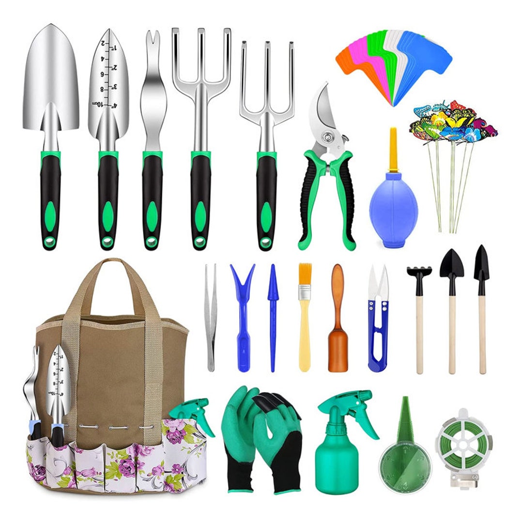 82 Pcs Garden Tools Set Extra Succulent Tools Set Heavy Duty Etsy