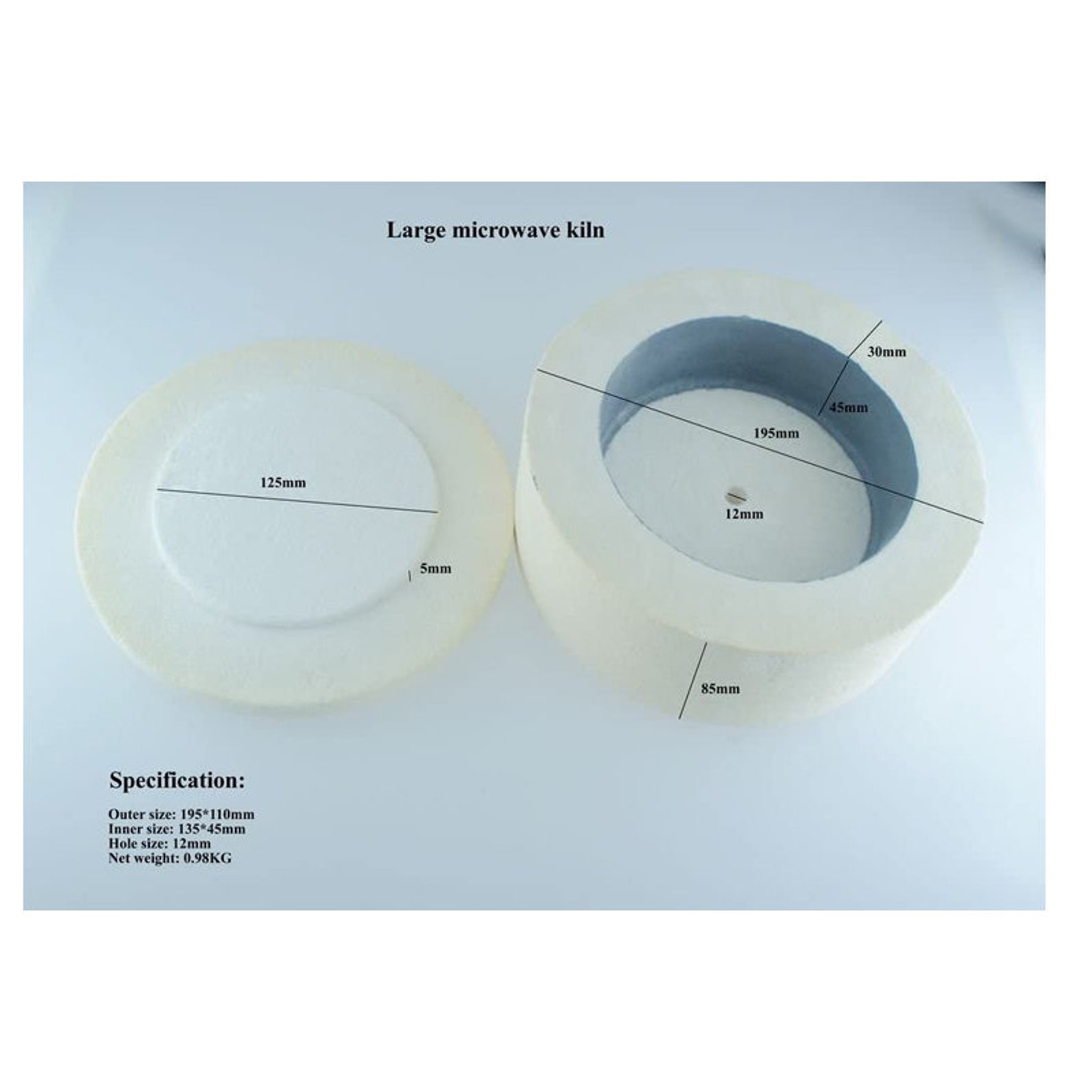 Extra Large Microwave Kiln Kit for Fusing Glass Kiln 9pcs Set Etsy