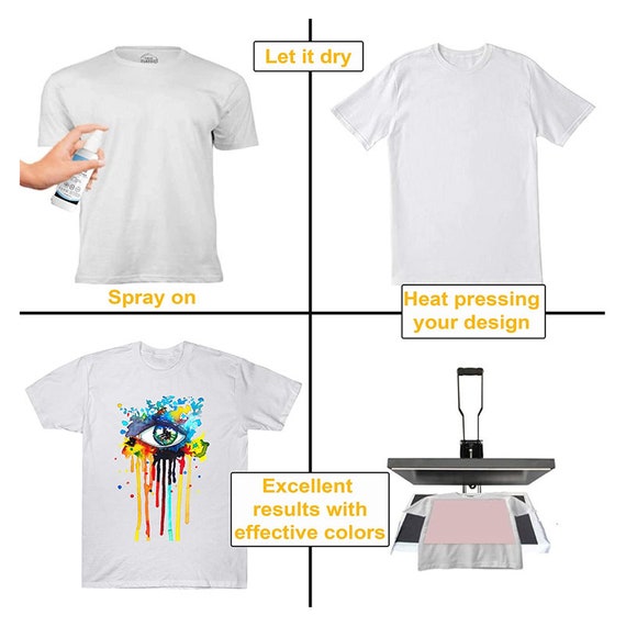 2 PCS Sublimation Spray for Cotton Shirts Sublimation Coating Spray for  Sublimation Coating Spray for t-Shirts All Fabric Sublimation Spray for  Cotton