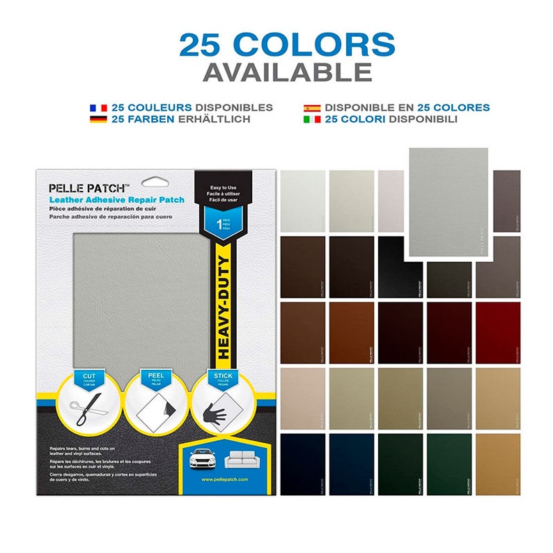 Pelle Patch Leather & Vinyl Adhesive Repair Patch 25 Etsy