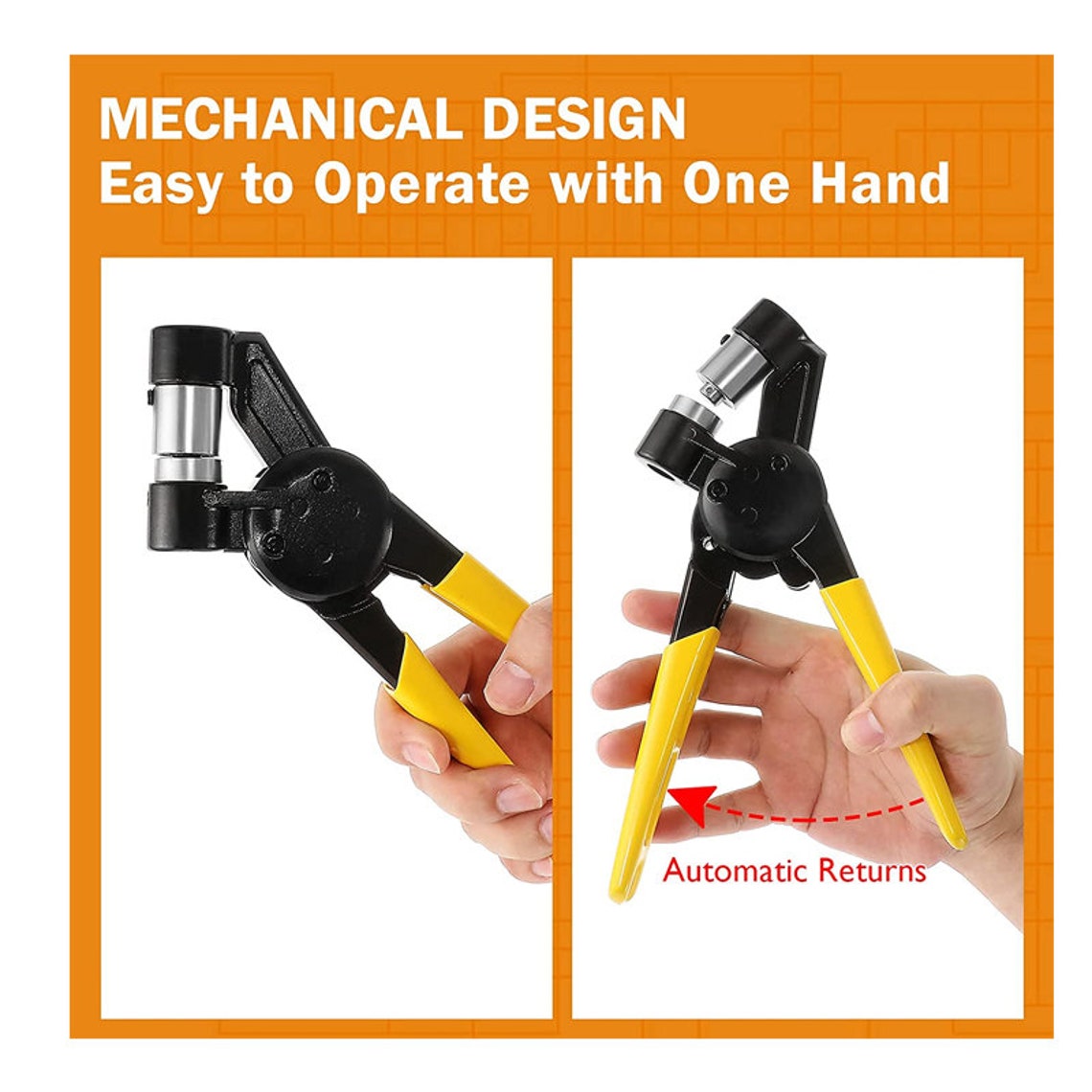 3/8 Inch 10mm Grommet Plier Kit With Hollow Hole Punch Tool Etsy