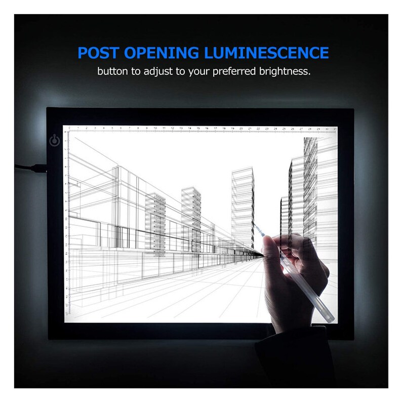 Portable A4 Tracing LED Copy Board Light Box Ultrathin Etsy