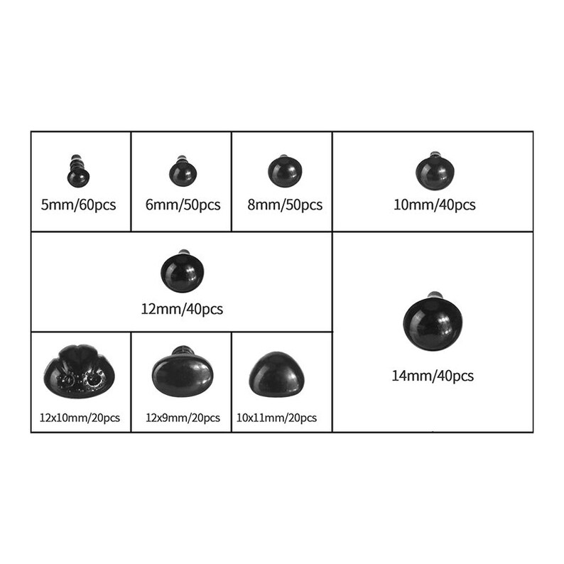 680pcs Plastic Safety Eyes and Noses With Washers Craft Doll Etsy