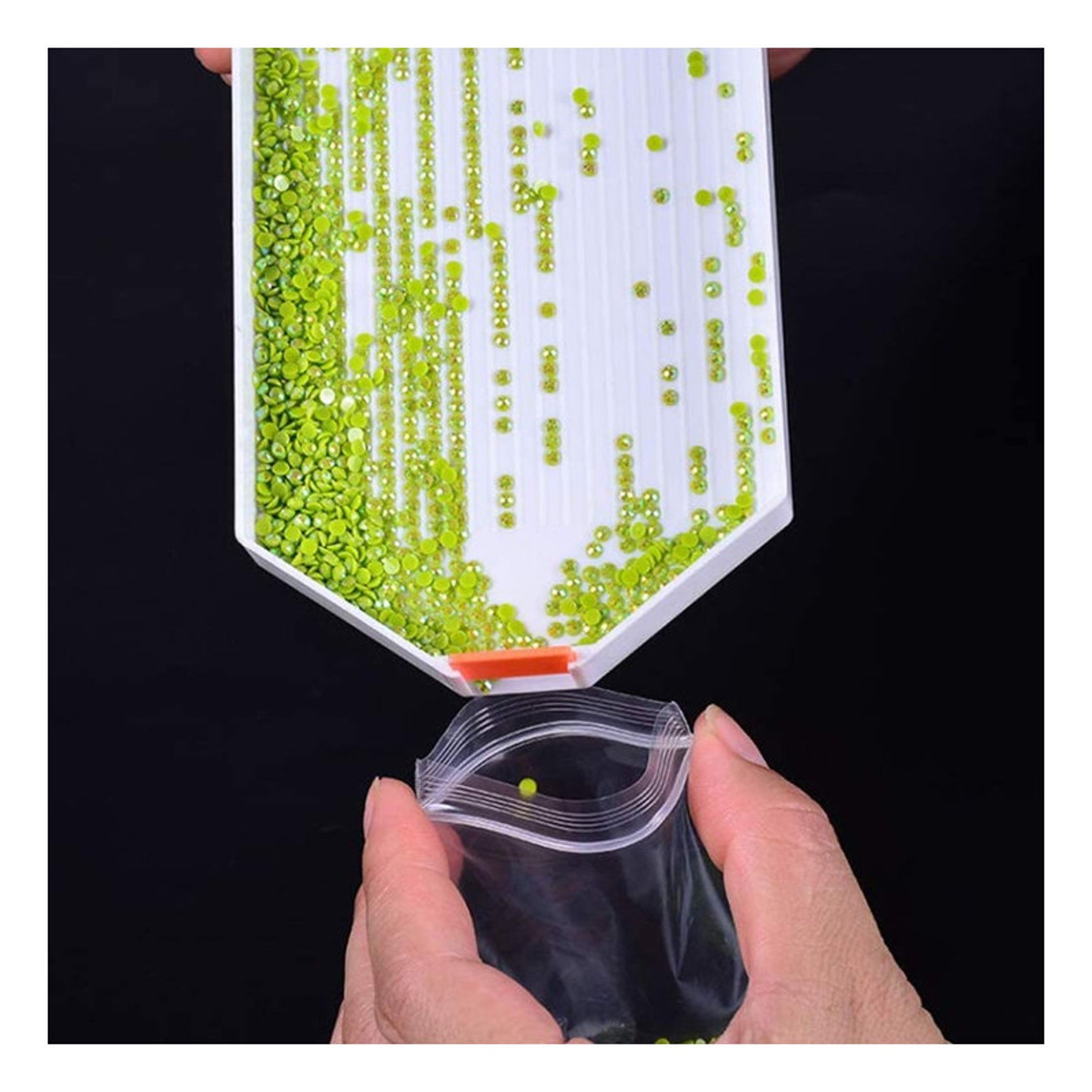 8Pcs Plastic Bead Sorting Trays Large Diamond Rhinestone Plate Etsy