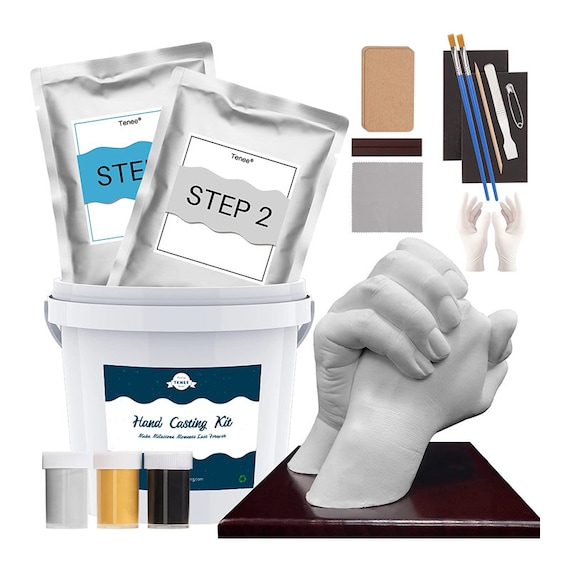  Hands Casting Kit, DIY Plaster Statue Molding Kit & Hand  Casting Kits for 2 Adult, Wedding, Friends, Anniversary, Hand Hold Casting  Kit for Holiday Activities and Perfect for Couple Gift