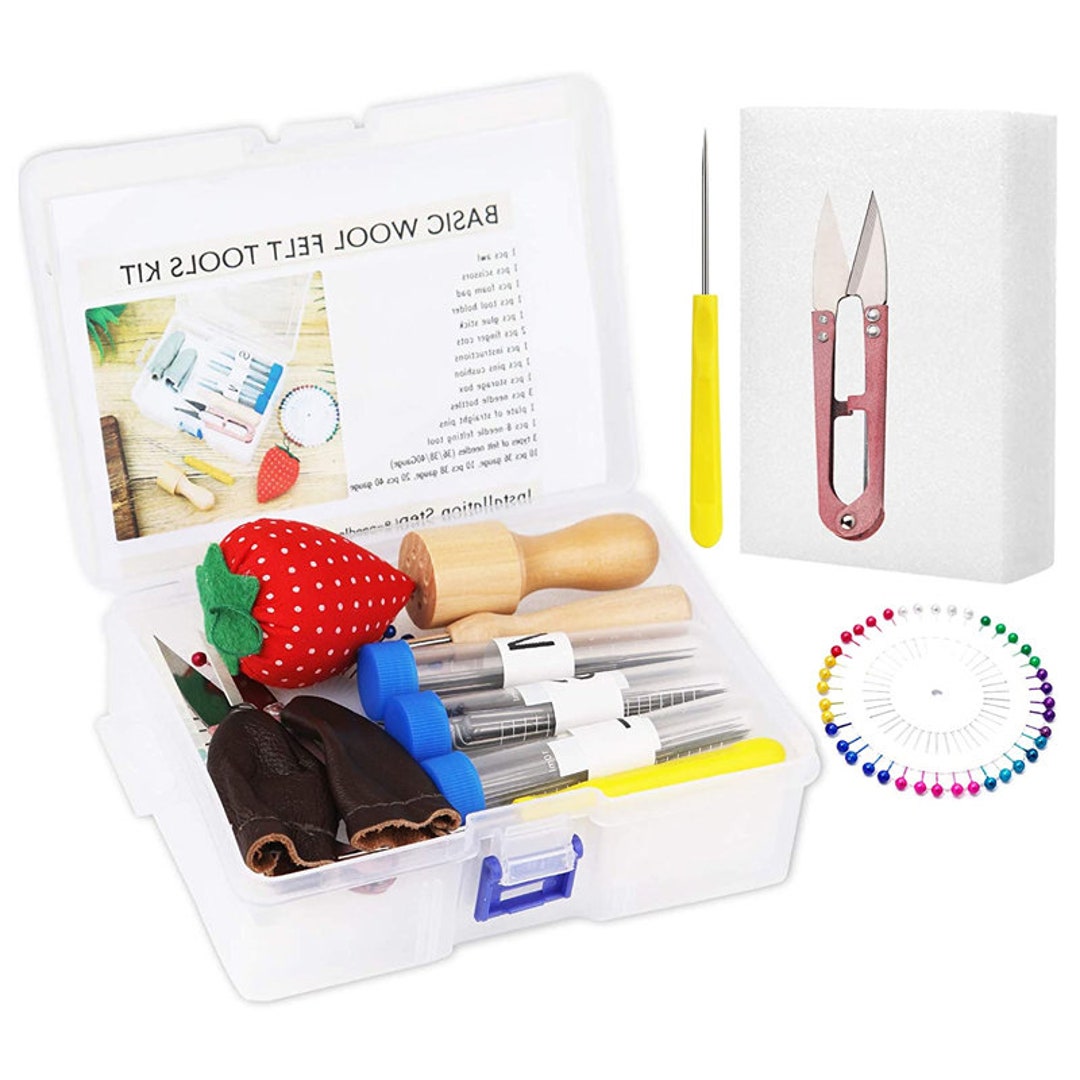 Complete Needle Felting Kit Wool Needle Felting Supplies With Etsy