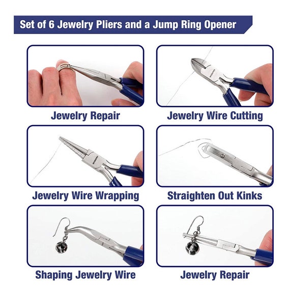7-piece Jewelry Pliers Set, Professional Pliers for Jewelry Making