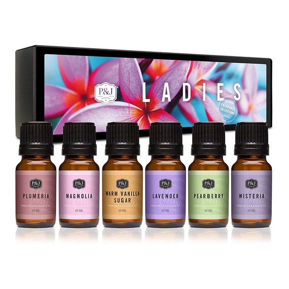 Fragrance Oil Ladies Set of 6 Scented Oil for Soap Making