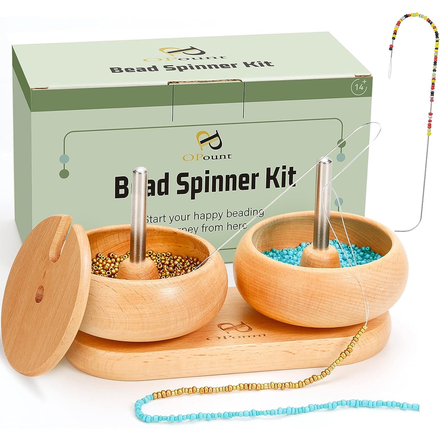 Electric Bead Spinner and 2 Special Needles Bead Stringing