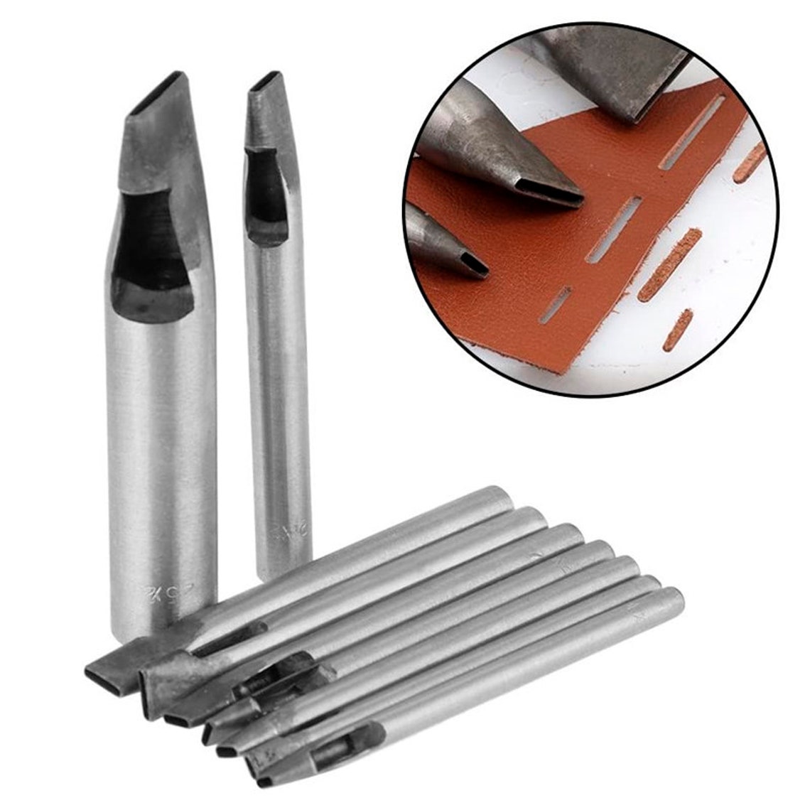 2mm Oval Shape Hole Punch9pcs Leather Oval Shape Hole Punch Etsy