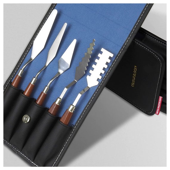 Painter's Edge XL Steel Palette Knives Set of 6 & Stand