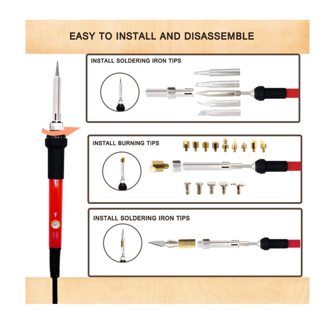 Burning Kit for Beginners PETUOL 50PCS Professional Wood Etsy