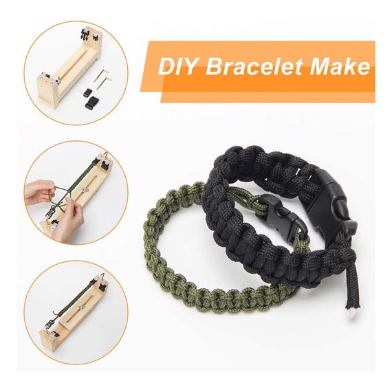 Paracord Bracelet Jig, Adjustable Length Paracord Jig Bracelet Maker,  Wristband Maker Paracord Braiding Weaving 