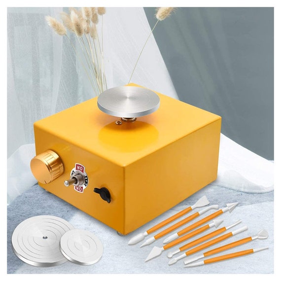 With 2 Mini Turntable Pottery Wheel Machine Electric Pottery Etsy