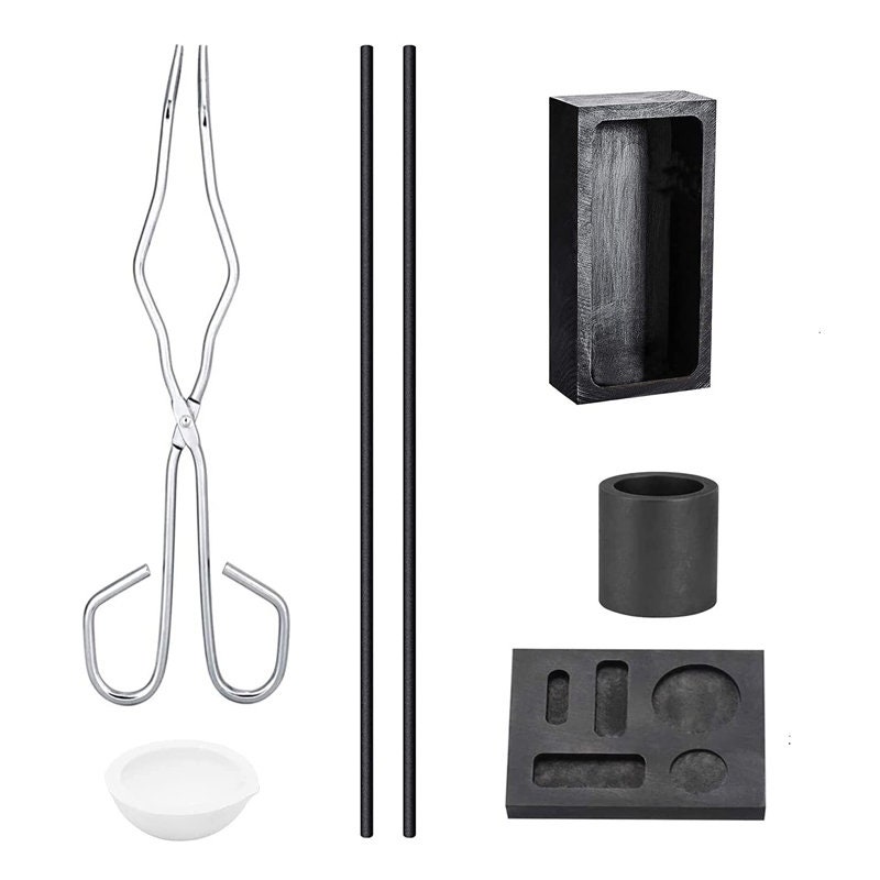 Crucible, Graphite Crucible, Metal Melting Kit Gold Melting Kit for Metals  for Jewelry