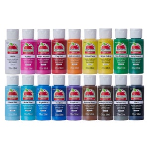 Apple Barrel 20 Pack Matte Finish Multi Color Acrylic Paint Value