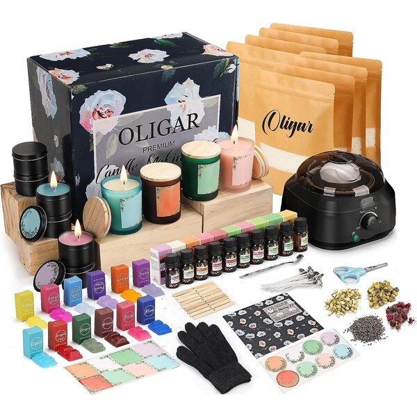 Candle Making Kit With Wax Melter Etsy