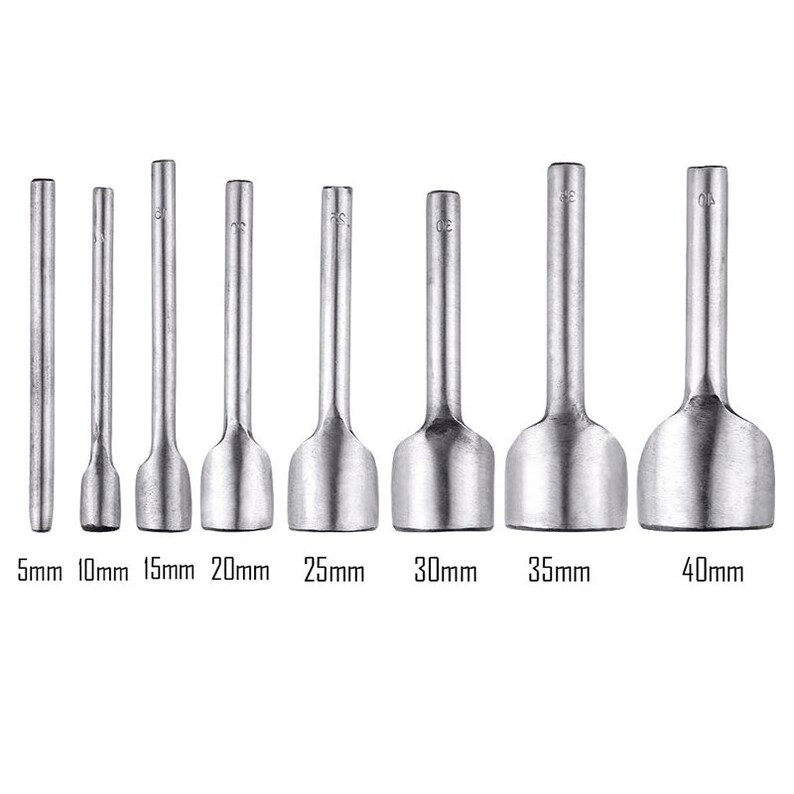 Caydo 8 Pieces Leather Craft Tools Halfround Cutter Punch for Etsy