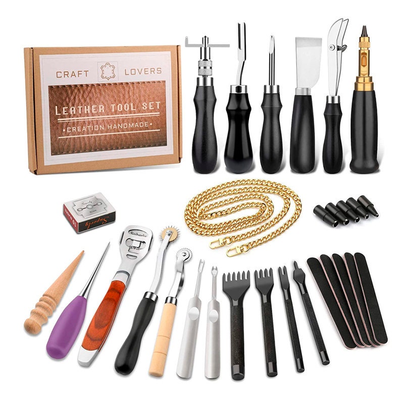 Leather Craft Kits Leather Working Tools and Supplies Leather Etsy