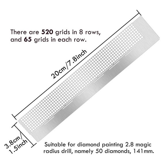 Diamond Painting Ruler Mesh Ruler Grid Diamond Drawing Tool Stainless Steel Ruler  Diamond Painting 