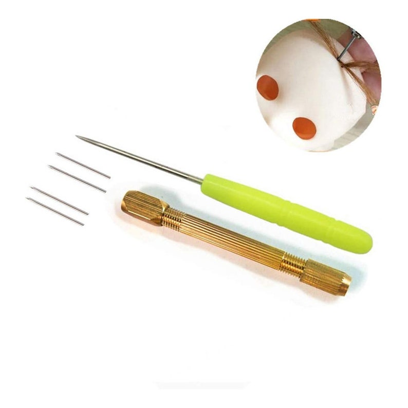 Doll Hair Rooting Reroot Rehair Tool Holder With 5 Extra Etsy