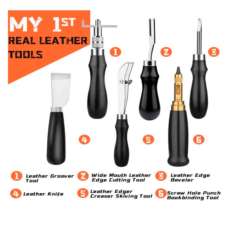 Leather Craft Kits Leather Working Tools and Supplies Leather Etsy