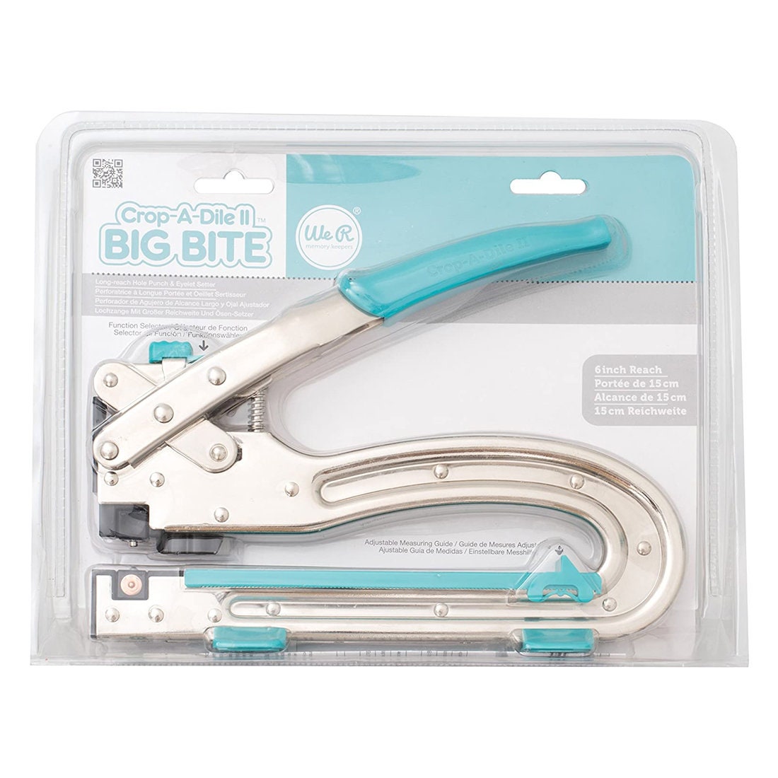 Crop-a-dile 2 Big Bite Punch by We R Memory Keepers Silver and Blue 