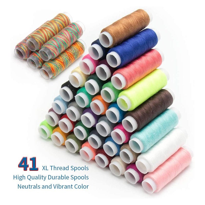 Sewing Kit for Adults Needle and Thread Kit for Sewing Upgrade 41 Spools of  Thread 206 Pcs Oxford Fabric Case Portable Basic Sewing Repair 