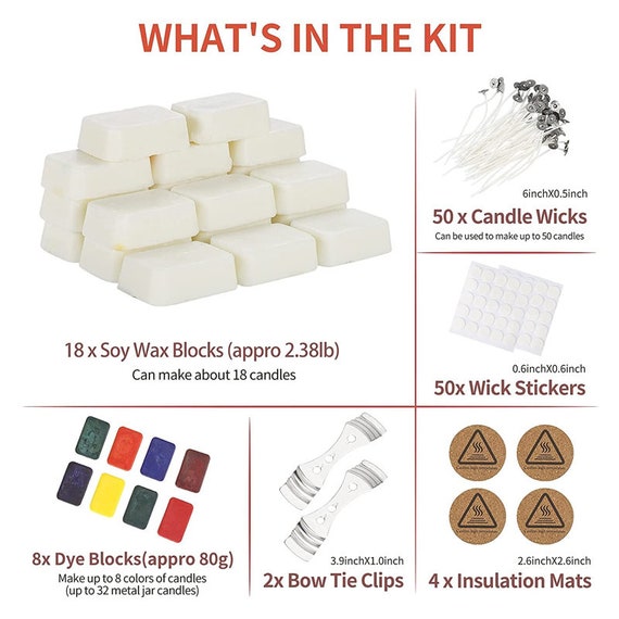 Complete Candle Making Kit,candle Making Kit for Adults, Candle Making  Supplies DIY Starter Soy Candle Making Kit 