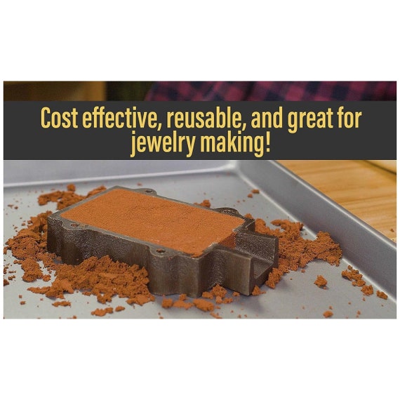 Quick Cast Sand Casting Deluxe Kit Metal Jewelry Making Petrobond Tool Set - KIT-0054, Women's, Brown
