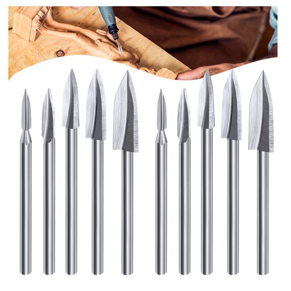 10 Pieces Wood Carving and Engraving Drill Accessories Carving Etsy