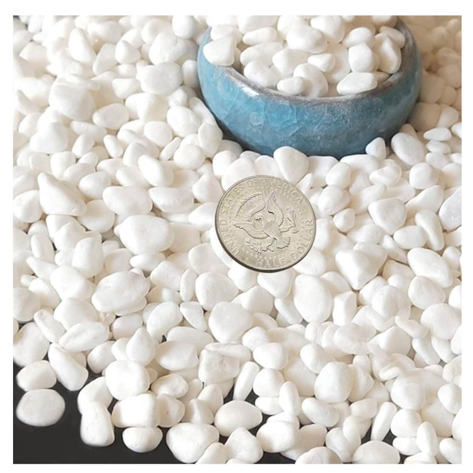 Mini White Rocks Stones Decorative Pebbles Vase Fillers Etsy